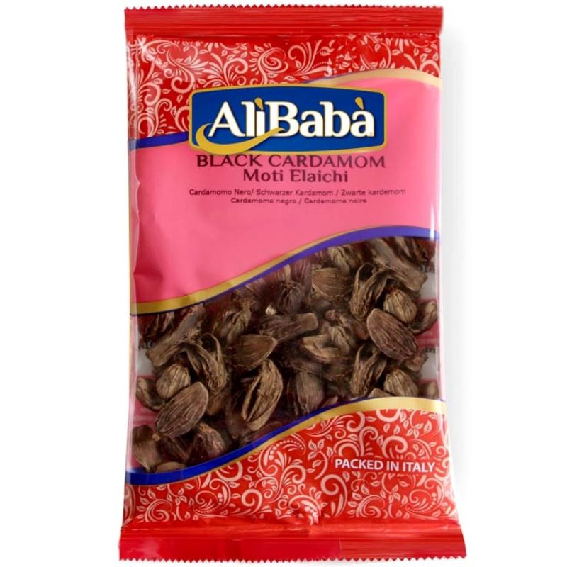 Black Cardamom (Moti Elaichi) - Ali Baba Spice Baazwsh 50g 