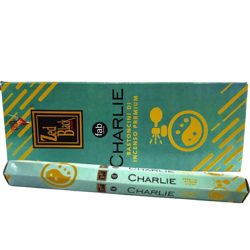 Charlie (Premium) 20stks - Agarbatti/Incense Sticks Zed Black 20stksX6pc 