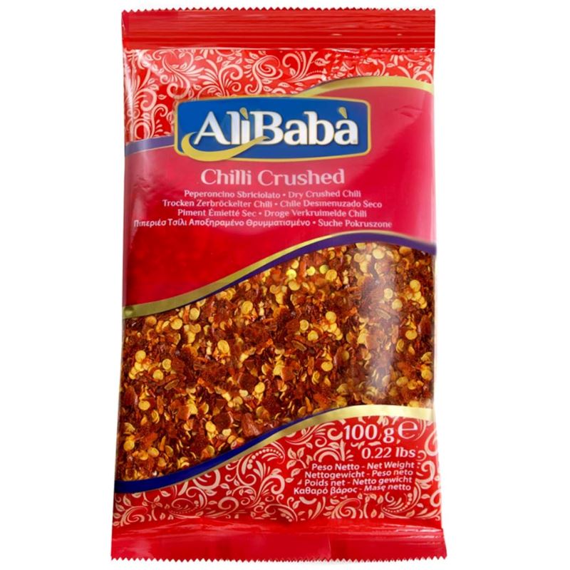 Chilli Crushed (Kuti Lal Mirch) - Ali Baba Spice Baazwsh 100g 