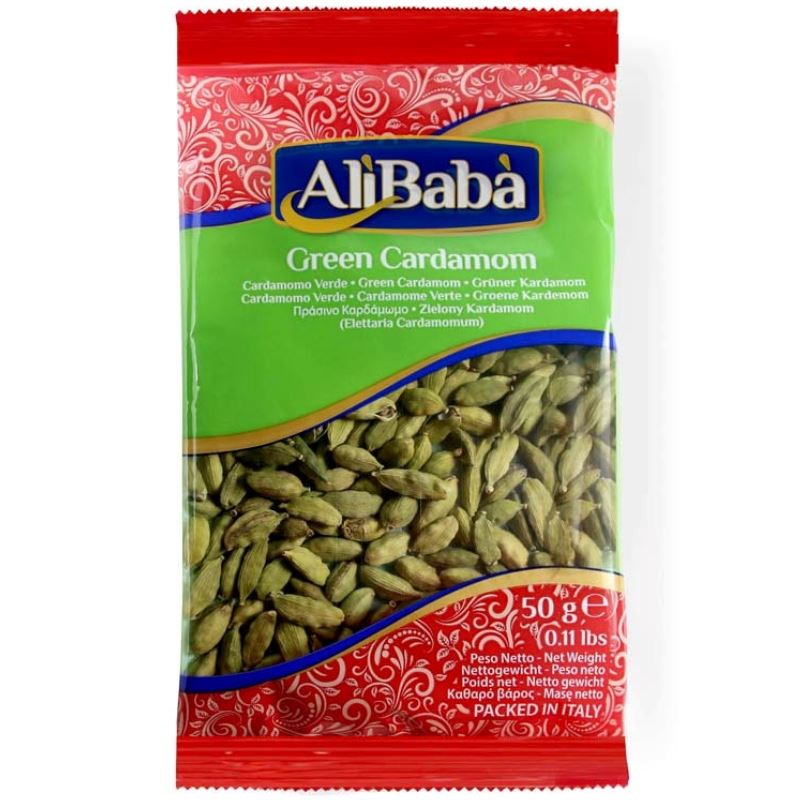 Green Cardamom (Elaichi) - Ali Baba Spice Baazwsh 50g 