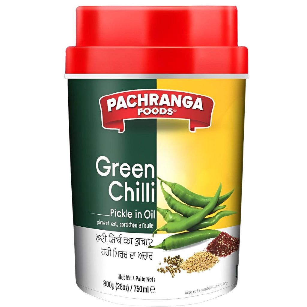 Green Chilli Pickle 800g - Pachranga Pachranga 
