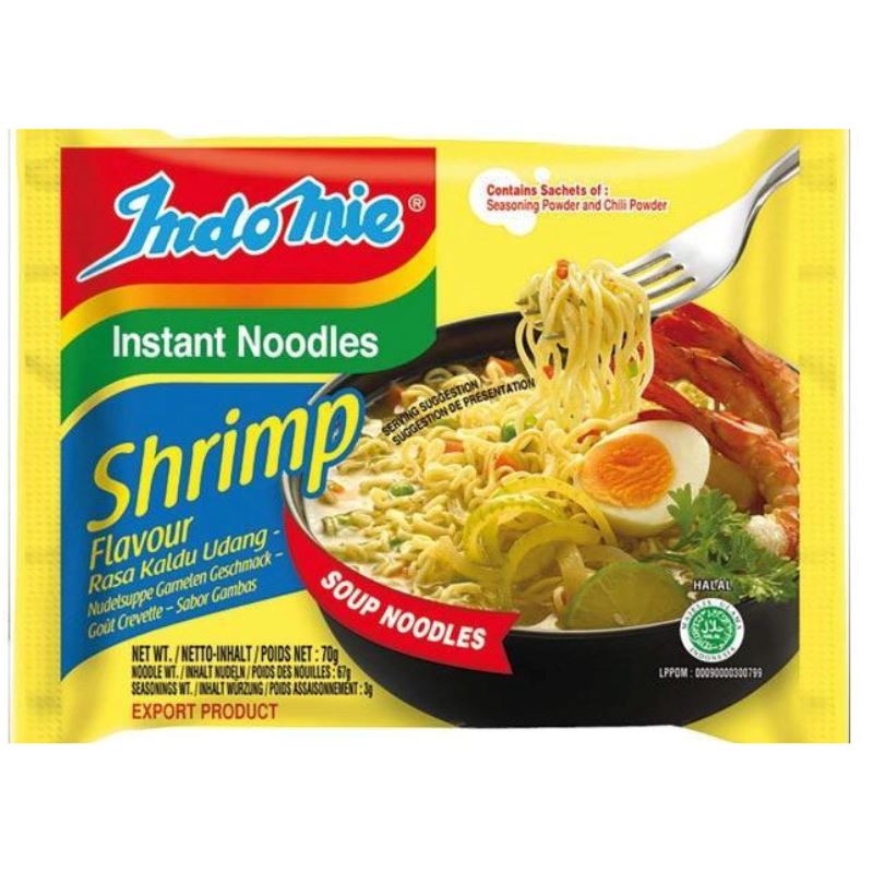 Instant Shrimp Noodle 70g - Indomie Indomie 70g 