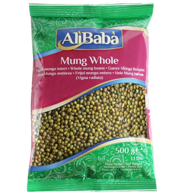 Mung Beans Whole (Sabut) - Ali Baba Baazwsh 500g 