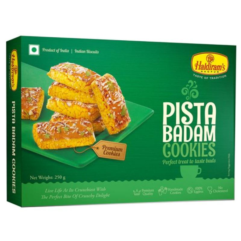 Pista Badam Biscuits 250g - Haldiram`s Haldiram`s 