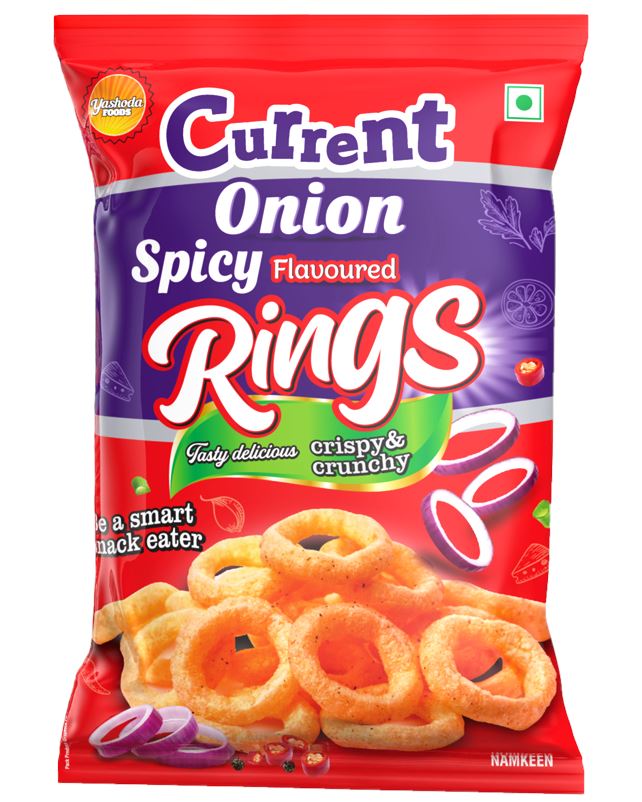 Spicy Flavoured Onion Rings 50g - Current Current 