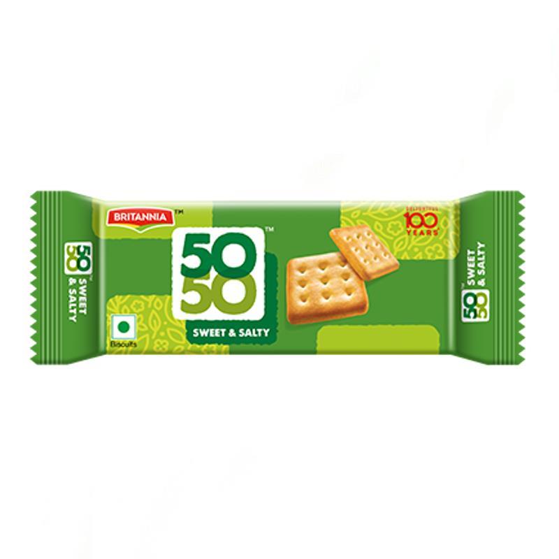 50-50 Sweet & Salty Biscuit 62g - Britannia Baazwsh 