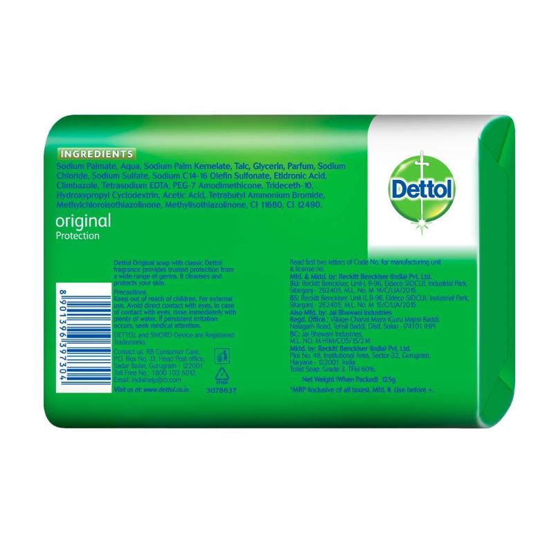 Antibacterial Soap (Original) 125g - Dettol Baazwsh 