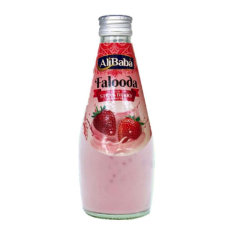 Basil Falooda Drink Strawberry 290ml - Ali Baba Baazwsh 