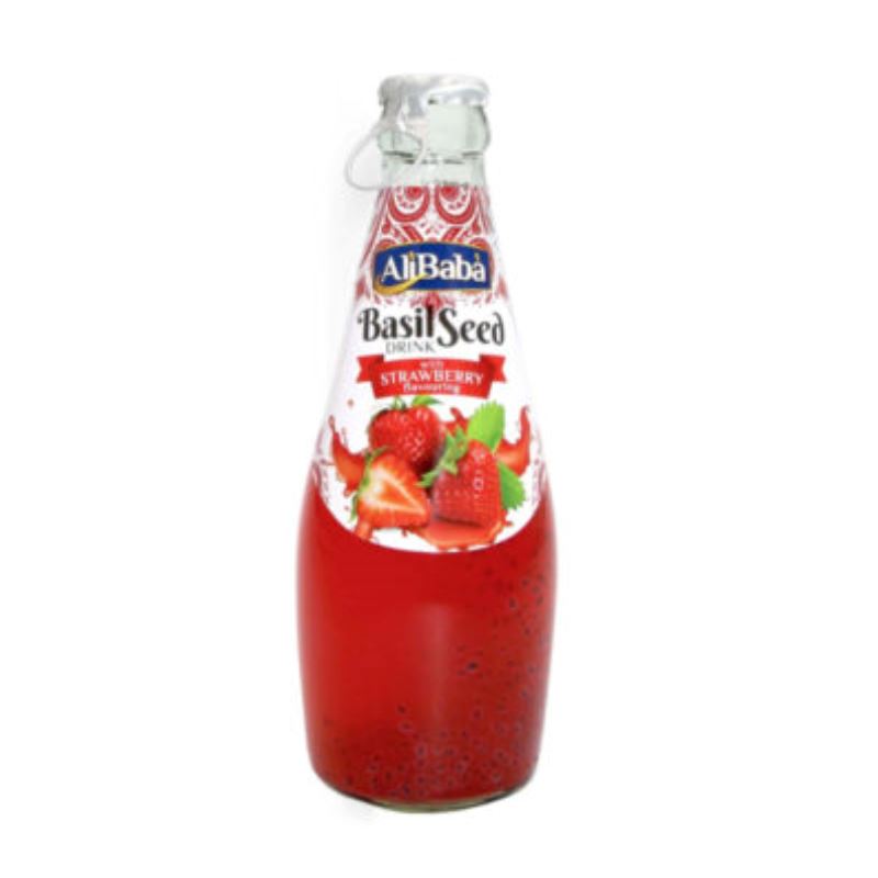 Basil Seed Drink Strawberry 330ml - Ali Baba Baazwsh 
