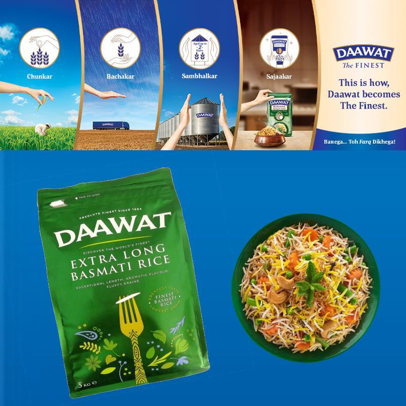 Basmati Rice XL (Extra Long) 5kg - Daawat Baazwsh 