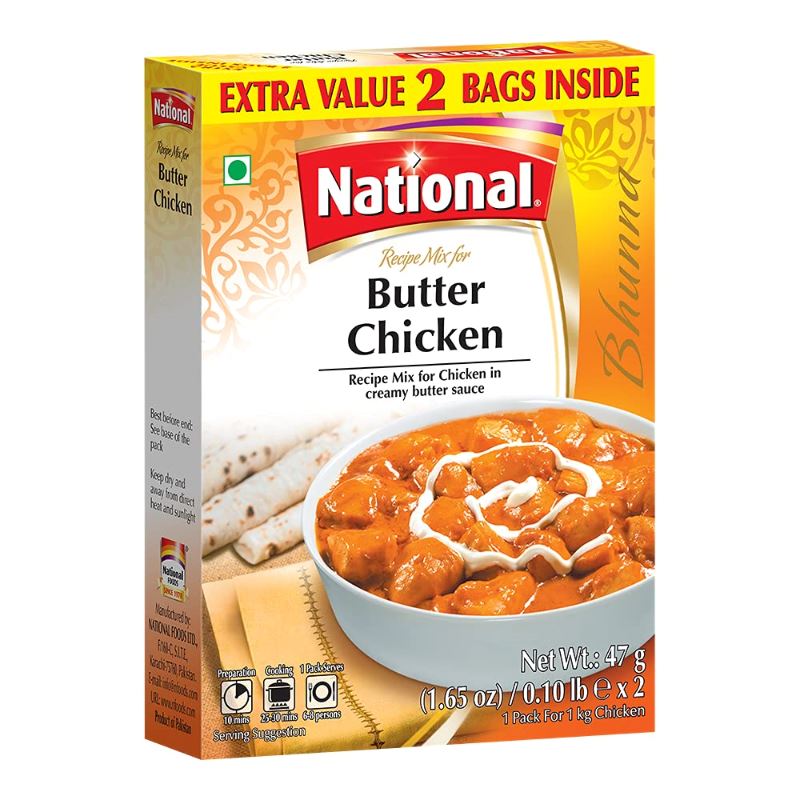 Butter Chicken Masala 94g - National Baazwsh 