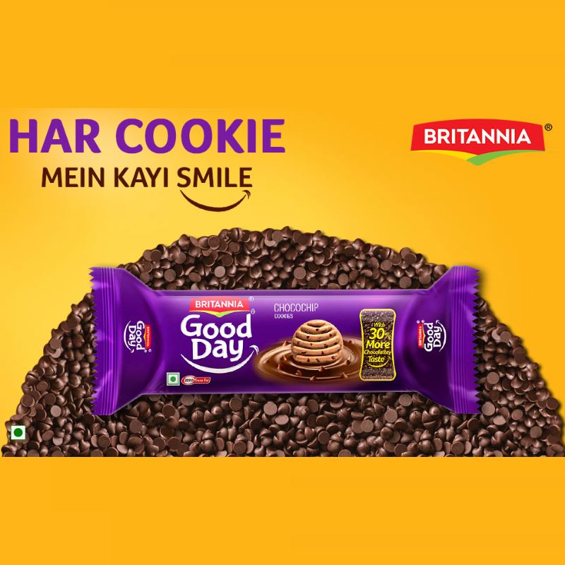Good-Day Choco Chip Cookies 120g - Britannia Baazwsh 
