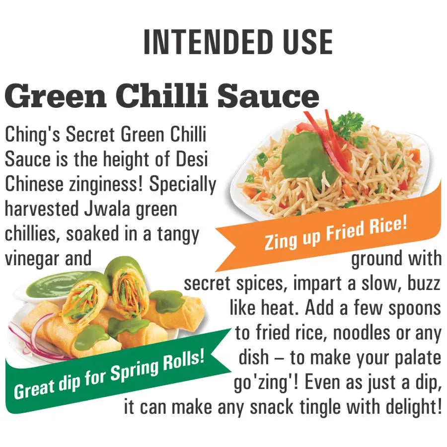 Green Chilli Sauce 200g - Chings Baazwsh 