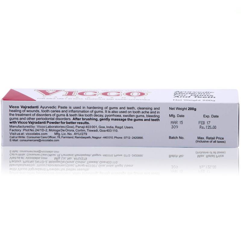 Herbal Toothpaste 200g - Vicco Vajradanti Baazwsh 