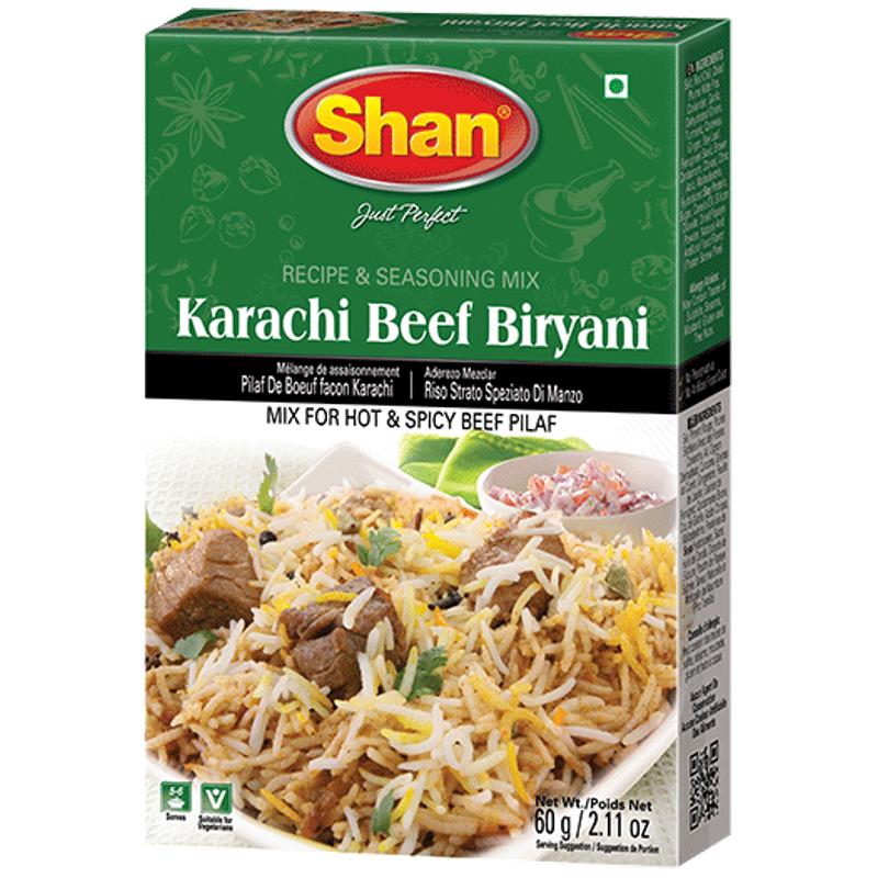 Karachi Beef Biryani Masala 60g - Shan Baazwsh 