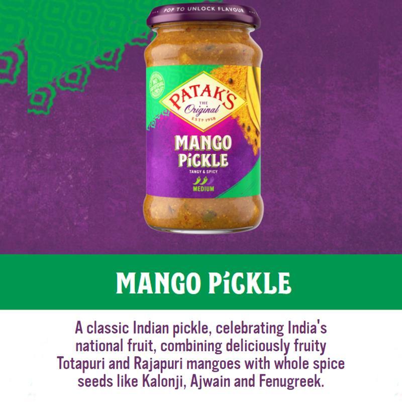 Mango Pickle (Mild) 283g - Patak`s Baazwsh 