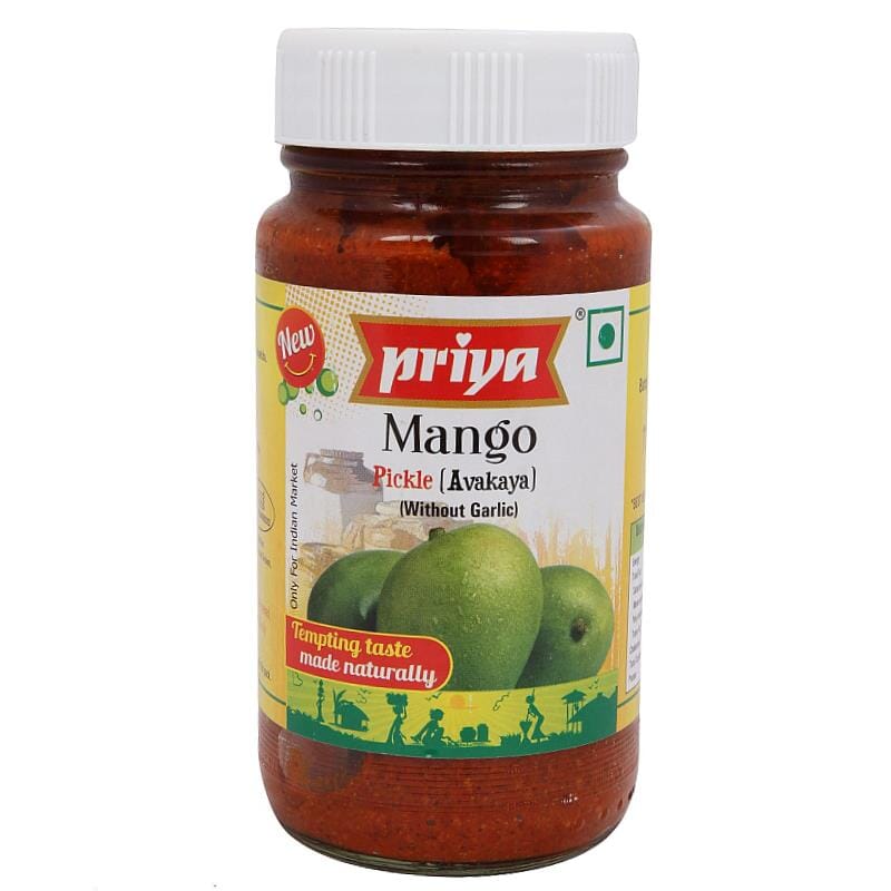 Mango Pickle (Without Garlic) 300g - Priya Baazwsh 
