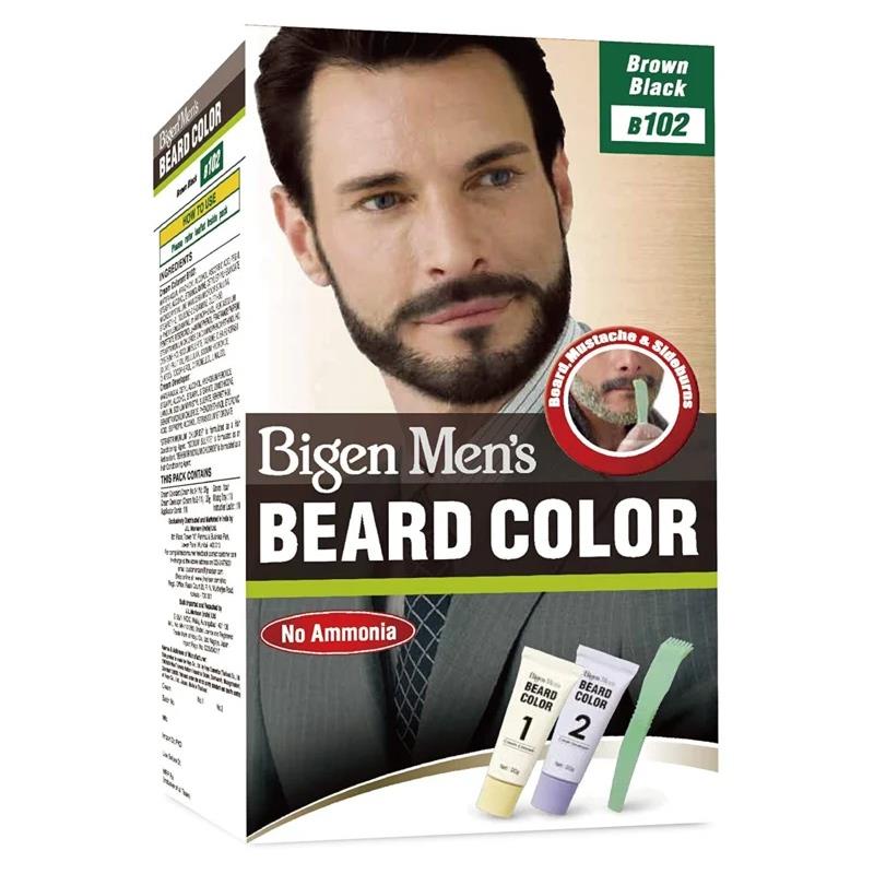 Men's Beard Colour Brown Black #102 - Bigen Baazwsh 