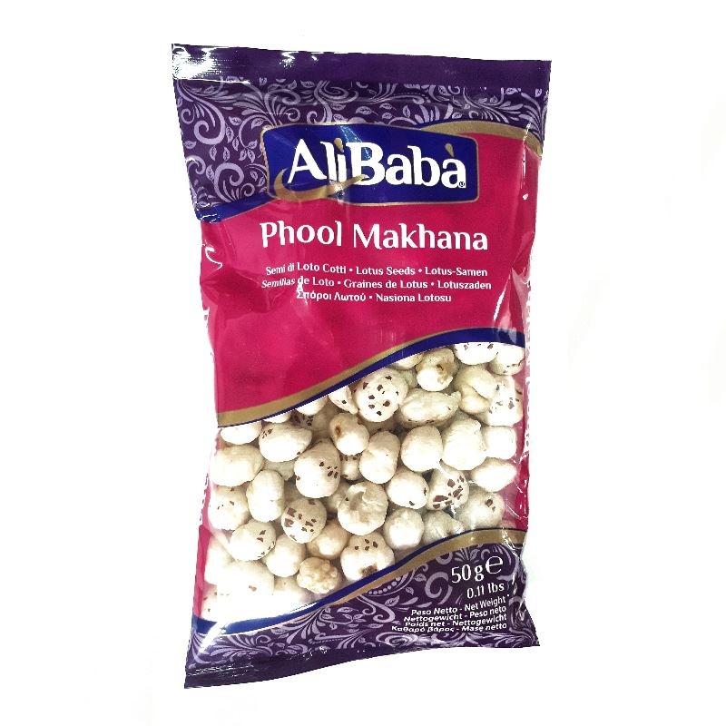Phool Makhana (Lotus Seeds) 50g - Ali Baba Spice Baazwsh 