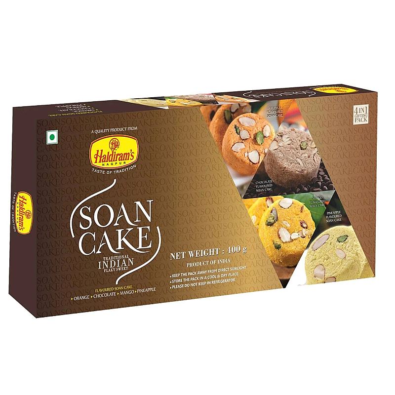 Soan Cake (Multi Flavour) 400g - Haldiram`s Baazwsh 
