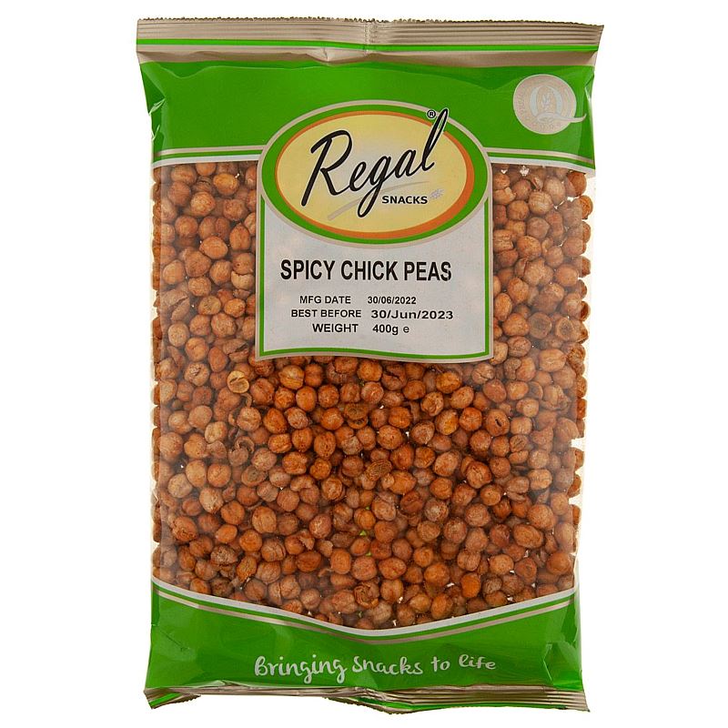 Spicy Chick Peas 400g - Regal Snacks Baazwsh 