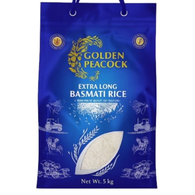 1121 Extra Long Basmati Rice 5kg - Golden Peacock Rice Golden Peacock 