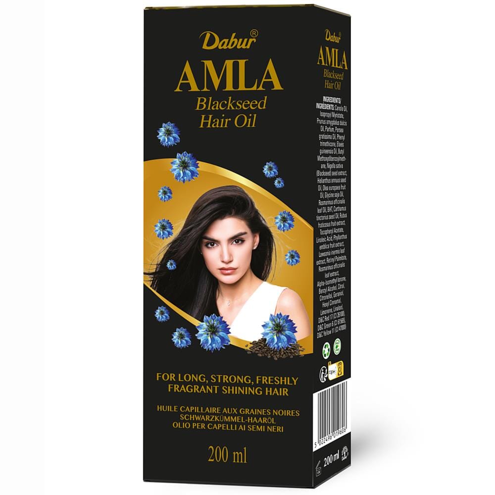 Amla Blackseed Hair Oil 200ml - Dabur Baazwsh 