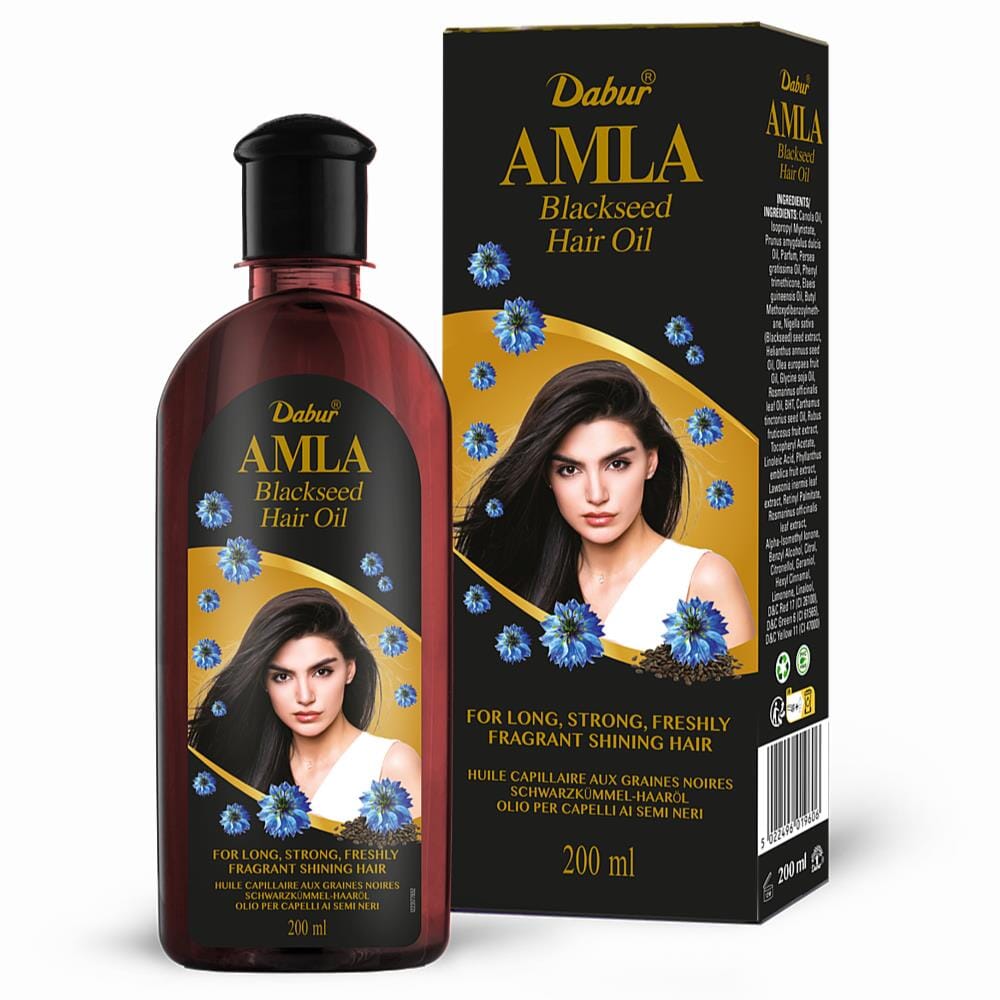 Amla Blackseed Hair Oil 200ml - Dabur Baazwsh 