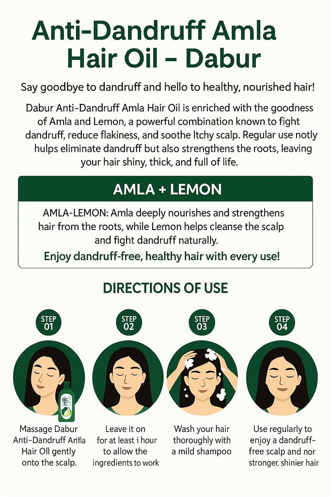 Anti-Dandruff Amla Hair Oil 200ml - Dabur Dabur 