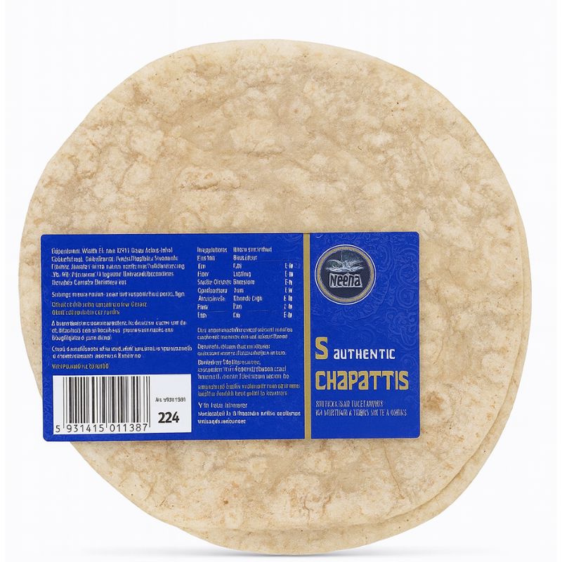 Authentic Chapattis 5 Pack - Heera READY TO EAT Heera 