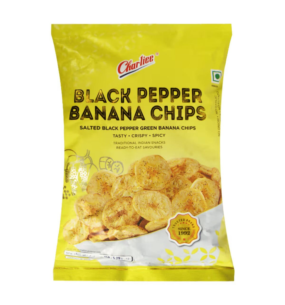 Black Pepper Banana Chips-150g-Charliee snacks Charliee 