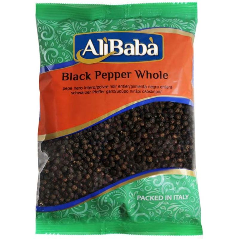 Black Pepper Whole (Kali Mirch) - Ali Baba Spice Baazwsh 400g 