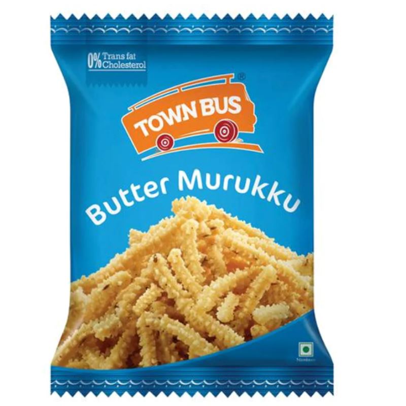 Butter Murukku 170g-Town Bus snacks Town Bus 