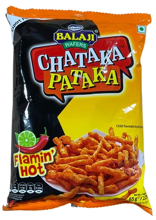 Chataka Pataka 65g-Balaji snacks Bajaj 