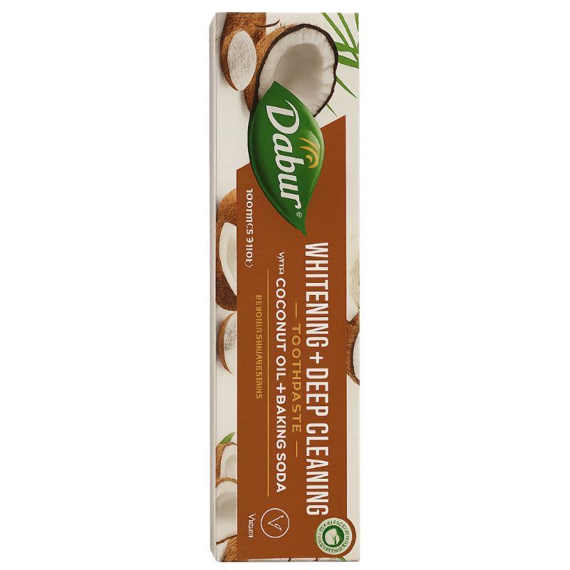 Coconut Oil + Baking Soda Toothpaste 100ml - Dabur Beauty Dabur 