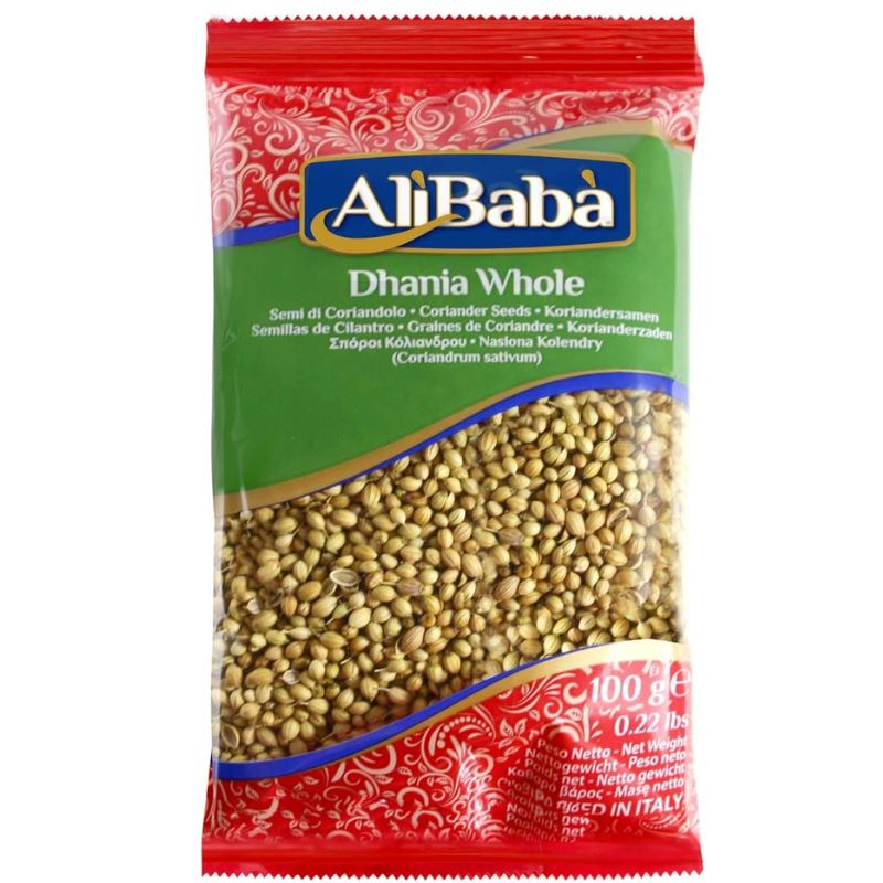 Coriander Whole (Dhania) - Ali Baba Spice Baazwsh 100g 