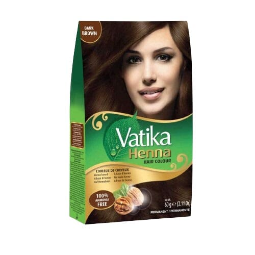 Dark Brown Mehndi Powder 60g-Vatika Beauty Vatika 