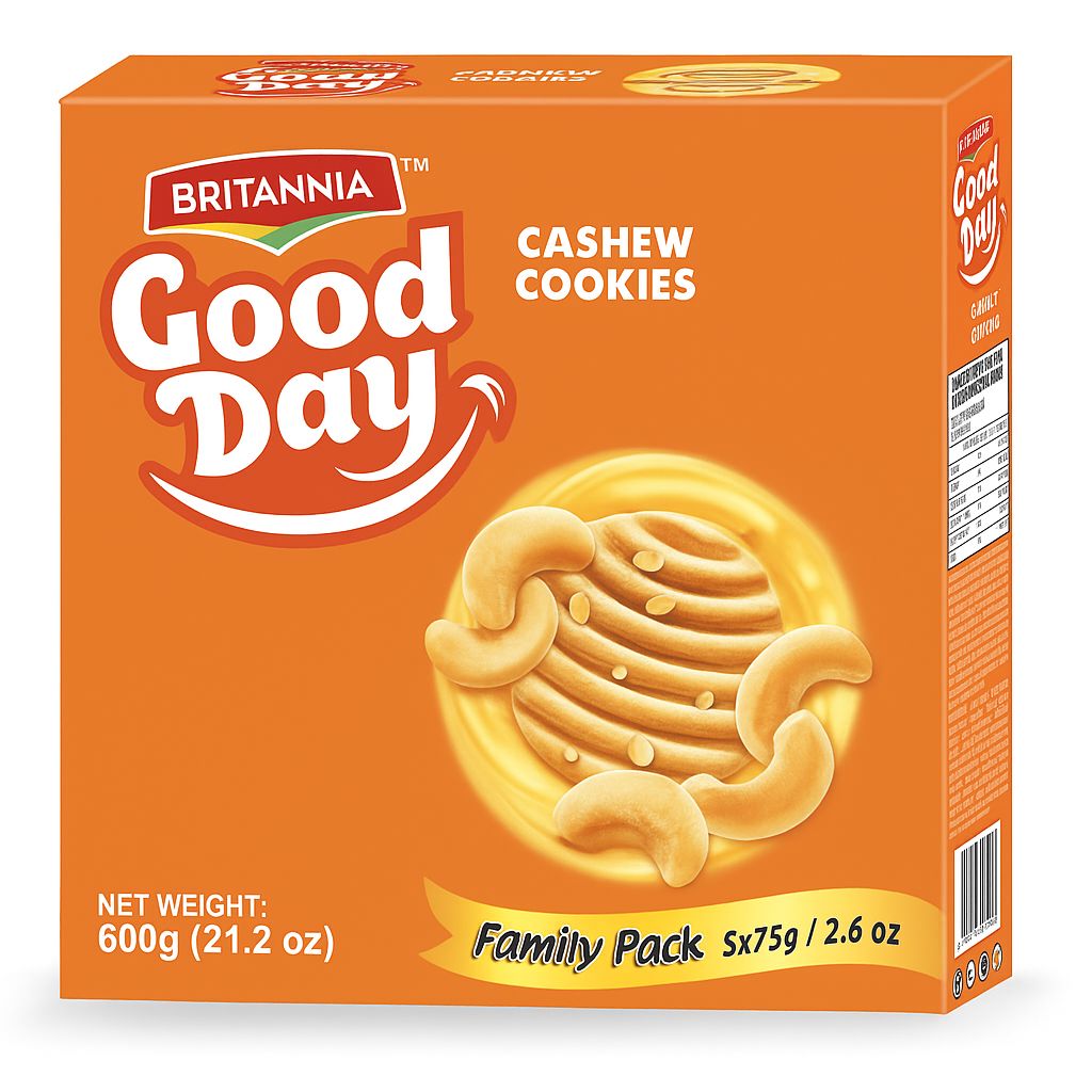 Good-Day Cashew Cookies - Britannia Britannia 600G(8X75G) 