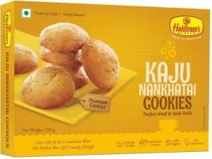 Kaju Nankhatai Cookies-250g-Haldiram cookies Haldiram`s 