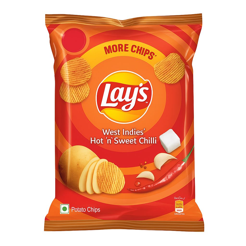 Lays West Indies Hot 'n' Sweet Chilli Style 48g snacks Lays 
