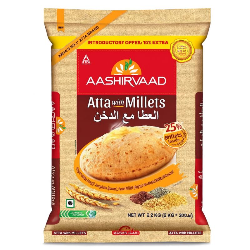 Millet Atta (Flour) 2.2kg - Aashirvaad flours Aashirvaad 