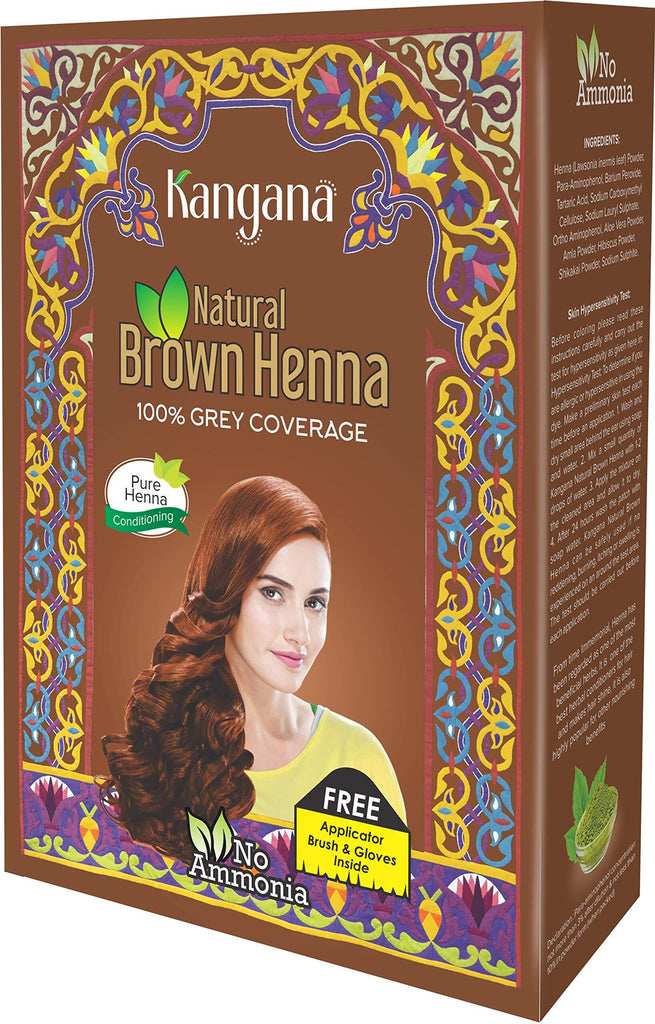 Natural Brown Mehndi Powder-60g-Kangana Beauty Kangana 