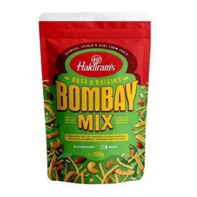 Nuts & Raisins Bombay Mix 200g-Haldiram snacks Haldiram`s 