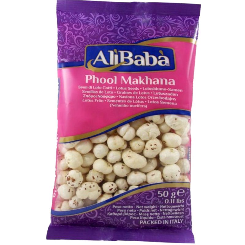 Phool Makhana (Lotus Seeds) - Ali Baba Spice Ali Baba 50g 