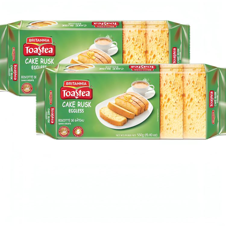 Premium Cake Rusk (Eggless) 550g - Britannia Britannia 