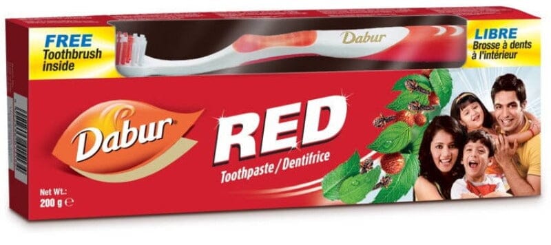 Red Toothpaste w/Brush 100g HEALTH CARE, Dabur 