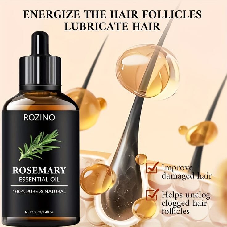 Rosemary Essential Oil (100% Pure & Natural) 100ml-Rozino Beauty Rozino 