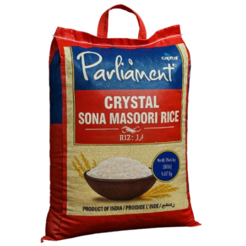 Sona Masoori Rice 9.07kg - Parliament Rice Parliament 