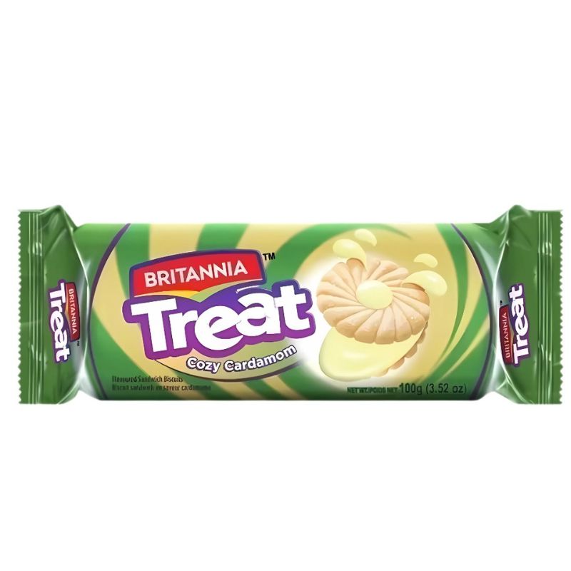 Treat Fruit Cream Cardamom 100g - Britannia cookies Britannia 