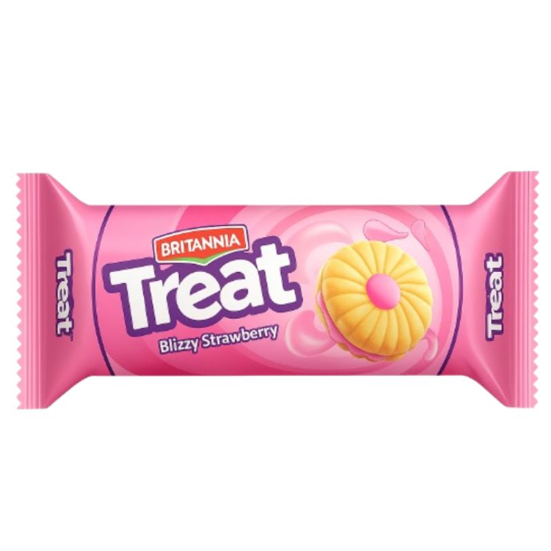 Treat Fruit Cream Strawberry 100g - Britannia cookies Britannia 